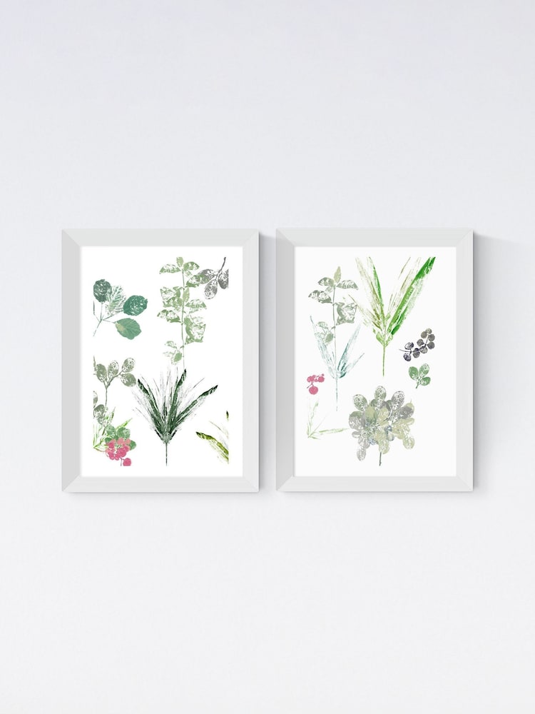 East End Prints Set of 2 White Forest Floor Finds Wall Art Prints by Cartissi - Image 2 of 2 East End Prints Set of 2 White Forest Floor Finds Wall Art Prints by Cartissi - Image 2 of 2