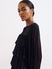 Phase Eight Blue Nika Shimmer Dress - Image 4 of 6