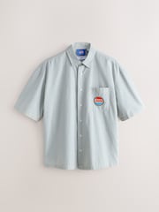 Blue Pepsi Cola Stripe Short Sleeve Shirt - Image 6 of 9
