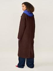 Omnes Brown Tina Oversized Wool-Blend Coat - Image 3 of 5
