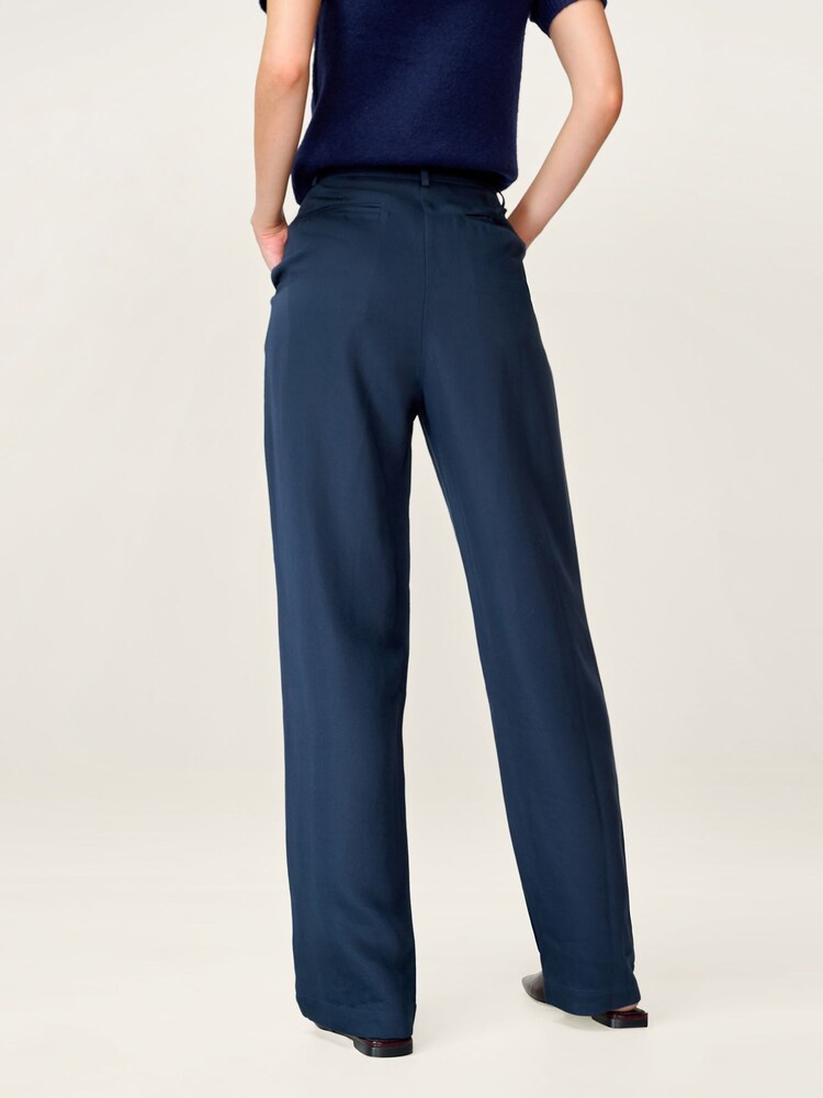 Omnes Blue Cinnamon Stright Leg Tencel Trousers - Image 2 of 4
