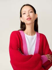 Omnes Red Hopper 100% Cotton Cardigan - Image 4 of 5