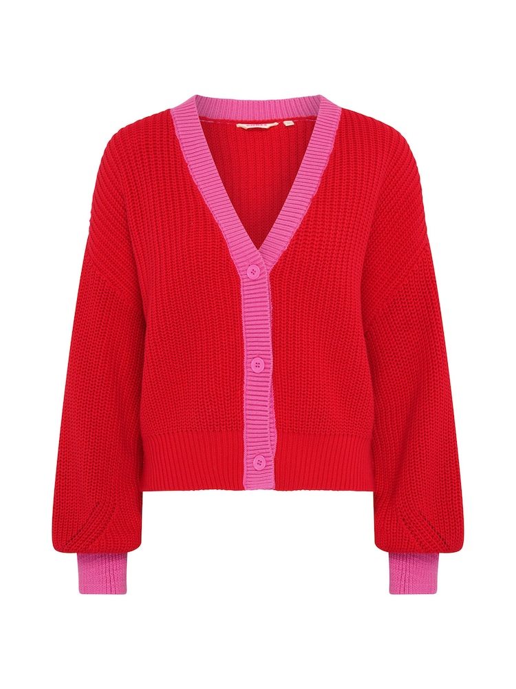 Omnes Red Hopper 100% Cotton Cardigan - Image 5 of 5