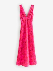 Vermelho - Omnes Casey Maxi V-Neck Dress - Imagem 1 de 1