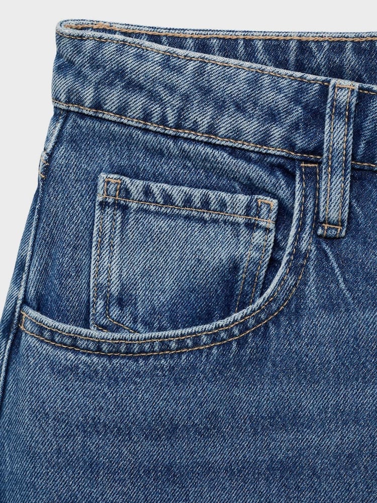 Mango Blue High-Rise Balloon Jeans - Image 6 of 6