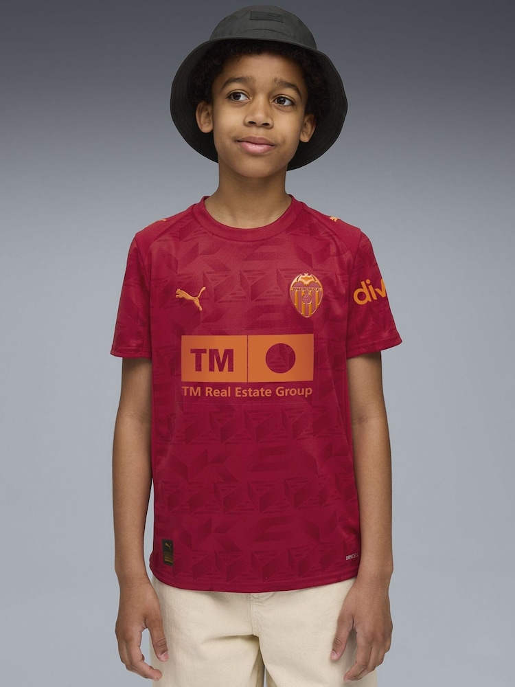 Puma Red Valencia CF 25/26 Youth Boys Away Jersey - Image 1 of 6