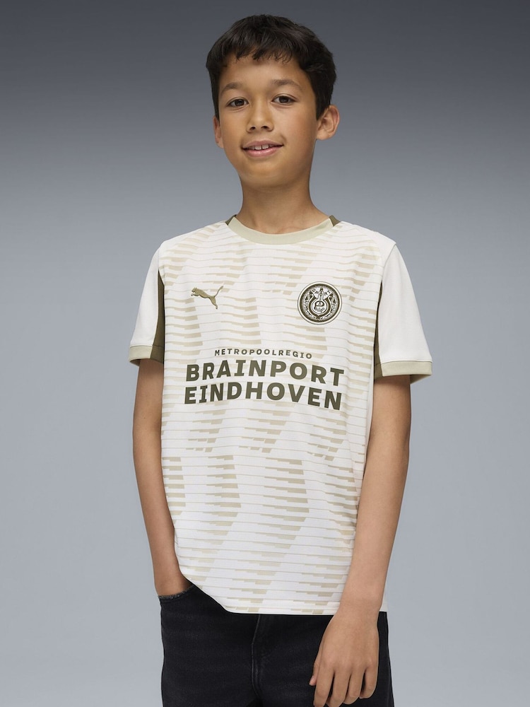 Puma White PSV Eindhoven 25/26 Youth Boys Third Jersey - Image 1 of 6