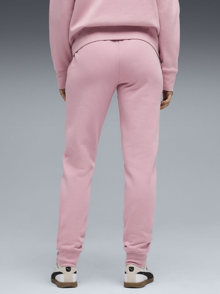 Puma Pink ESS Small No 1 Logo Womens Sweatpants - Image 2 of 5 Puma Pink ESS Small No 1 Logo Womens Sweatpants - Image 2 of 5