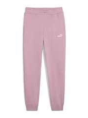 Puma Pink ESS Small No 1 Logo Womens Sweatpants - Image 4 of 5