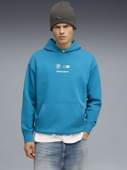 Puma Blue BMW M Motorsport Essentials Mens Fleece Hoodie - Image 1 of 5
