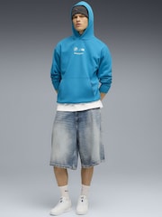 Puma Blue BMW M Motorsport Essentials Mens Fleece Hoodie - Image 2 of 5