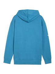 Puma Blue BMW M Motorsport Essentials Mens Fleece Hoodie - Image 4 of 5