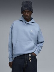 Puma Blue WARDROBE ESS Mens Boxy Hoodie - Image 1 of 5