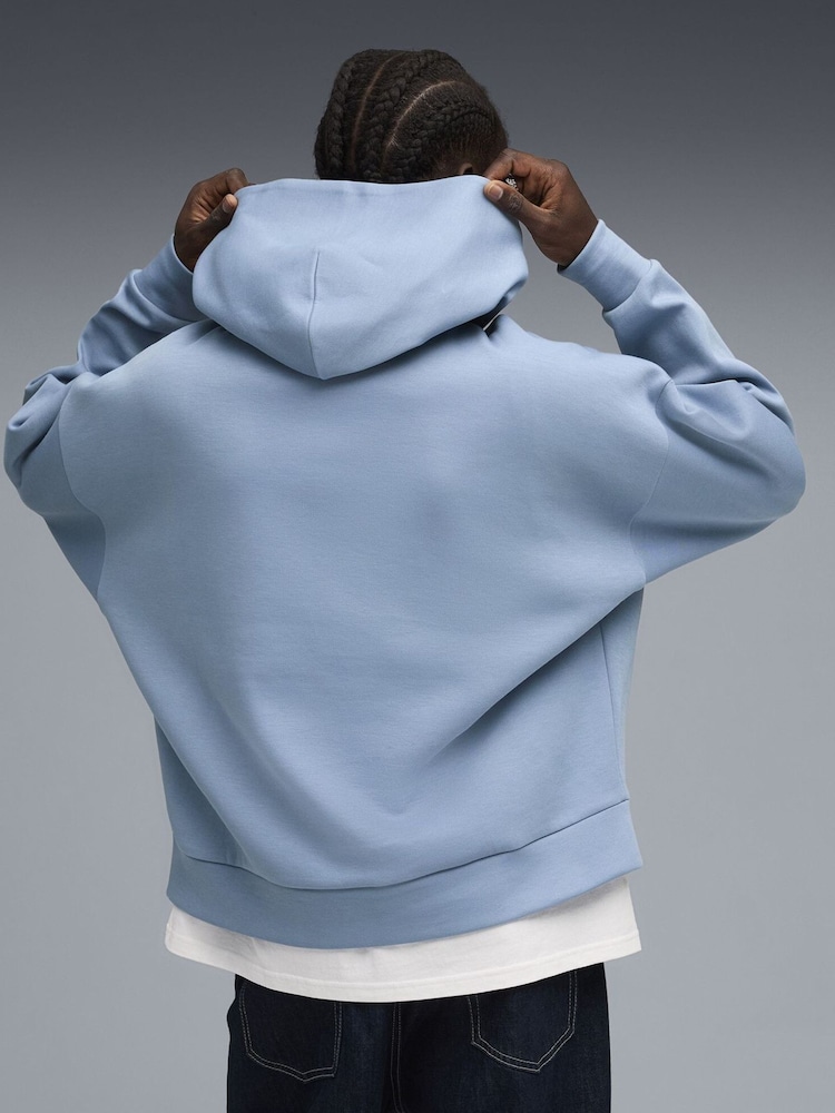 Puma Blue WARDROBE ESS Mens Boxy Hoodie - Image 2 of 5