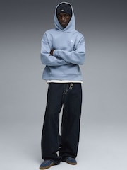 Puma Blue WARDROBE ESS Mens Boxy Hoodie - Image 3 of 5