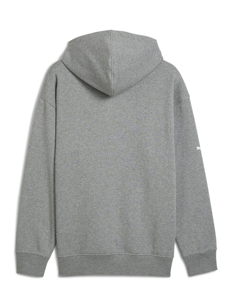 Puma Grey BMW M Motorsport Essentials Mens Fleece Hoodie - Image 5 of 5