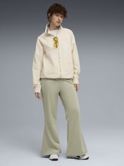 Puma Green Wardrobe Essentials Womens Flared Trousers - Image 3 of 5