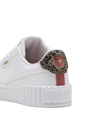 Puma White Carina 3.0 Animal Flair Womens Sneakers - Image 5 of 6
