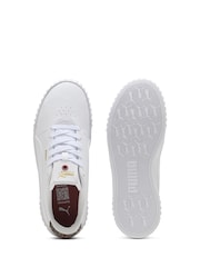 Puma White Carina 3.0 Animal Flair Womens Sneakers - Image 6 of 6
