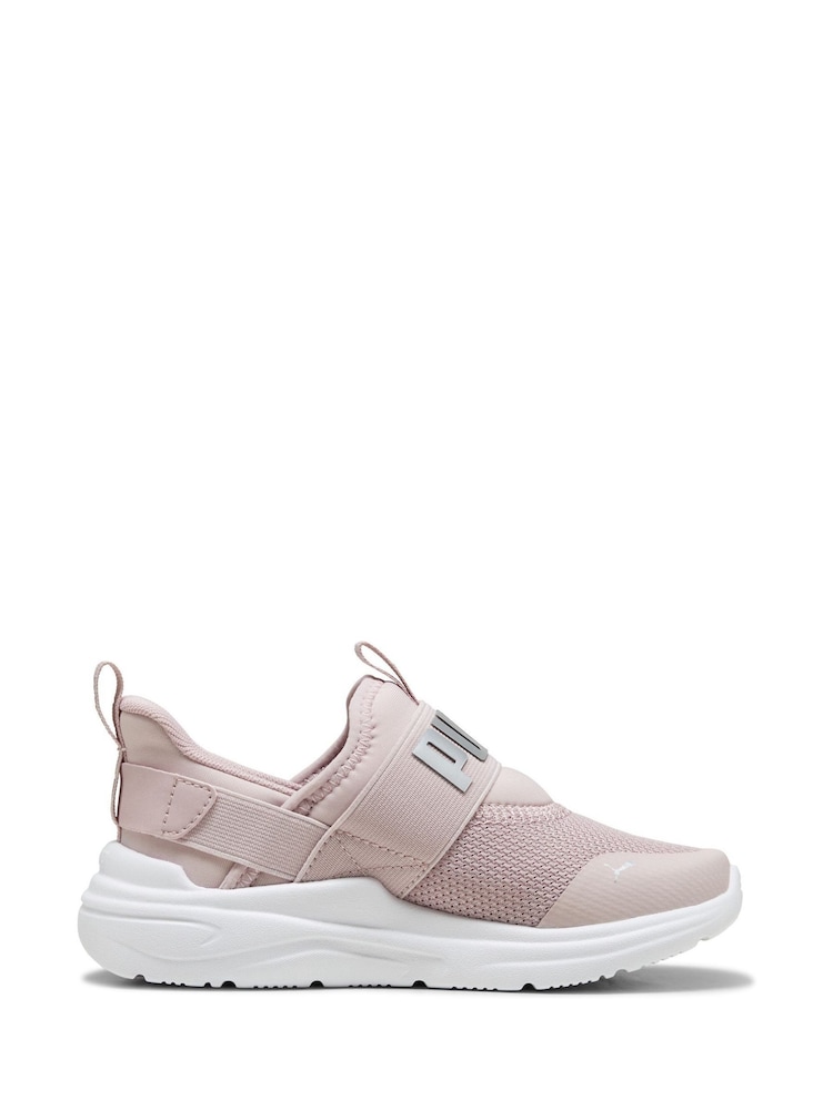 Puma Pink Soft Wired 2 SLIPTECH Kids Sneakers - Image 1 of 6 Puma Pink Soft Wired 2 SLIPTECH Kids Sneakers - Image 1 of 6