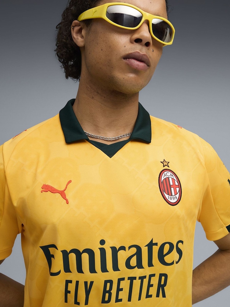 Puma Yellow AC Milan 25/26 Mens Third Jersey - Image 2 of 7