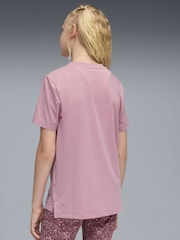 Puma Pink TRAIN ALL DAY Essentials Youth Girls Graphic T-Shirt - Image 2 of 5