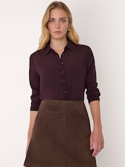 Whistles Red Ultimate Silk Shirt - Image 1 of 6