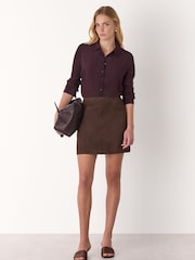 Whistles Red Ultimate Silk Shirt - Image 3 of 6