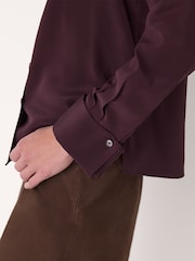 Whistles Red Ultimate Silk Shirt - Image 5 of 6