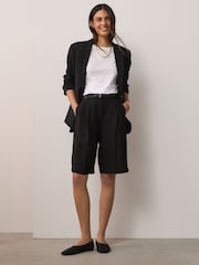 שחור - Forever Comfort High Cut Mesh Ballerina Flat Shoes - תמונה 3 מתוך 5