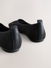 Black Forever Comfort High Cut Mesh Ballerina Flat Shoes - Image 9 of 10