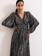 Phase Eight Black Petite Emre Dress - Image 3 of 7