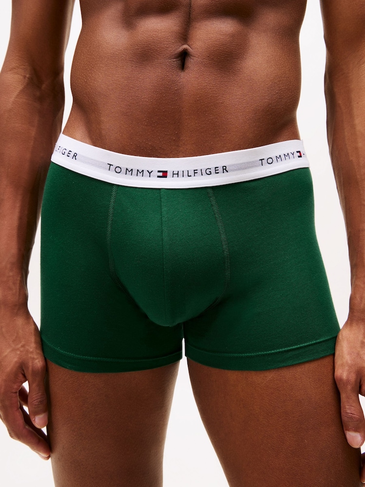 Tommy Hilfiger Green 3 Pack Trunks - Image 6 of 6 Tommy Hilfiger Green 3 Pack Trunks - Image 6 of 6
