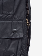 Barbour® Black Beaufort Wax Coat - Image 2 of 11