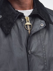 Barbour® Black Beaufort Wax Coat - Image 3 of 11