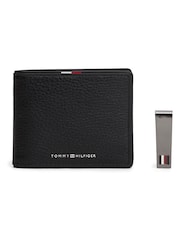 Tommy Hilfiger Black Leather Wallet Set - Image 1 of 4