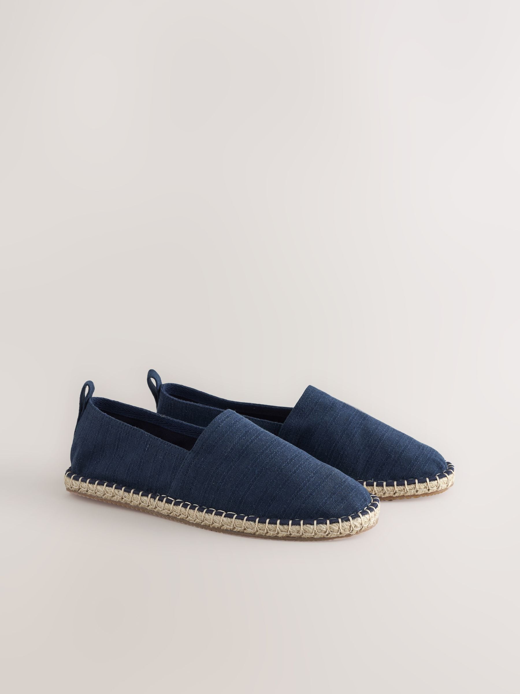 Buy Navy Fabric Espadrilles from Next USA