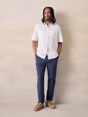 White Textured Short Sleeve Shirt - Image 2 of 7