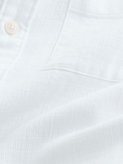 White Textured Short Sleeve Shirt - Image 7 of 7
