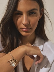 Gold Tone Interchangeable Charm Bracelet - Image 1 of 5