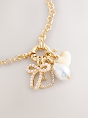 Gold Tone Interchangeable Charm Bracelet - Image 4 of 5