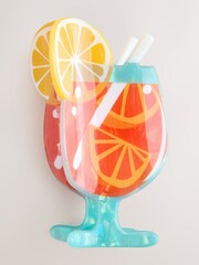 Orange - Cocktail Claw Clip - Bild 5 von 6