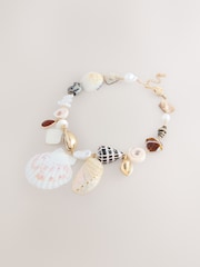 花彩色系 - Statement Shell Necklace - 圖片 3/5
