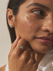 Sterling Silver Turqouise Stone Ring - Image 3 of 6