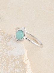 Sterling Silver Turqouise Stone Ring - Image 5 of 6