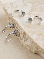 Sterling Silver Pull Through Earrings 2 Pack - Image 3 of 3