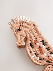 لون طبيعي - Raffia Seahorse Claw Clip - Image 5 of 5