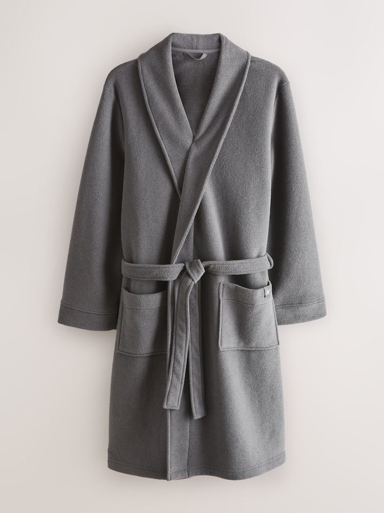 Buy Grey Supersoft Towelling Dressing Gown from Next USA