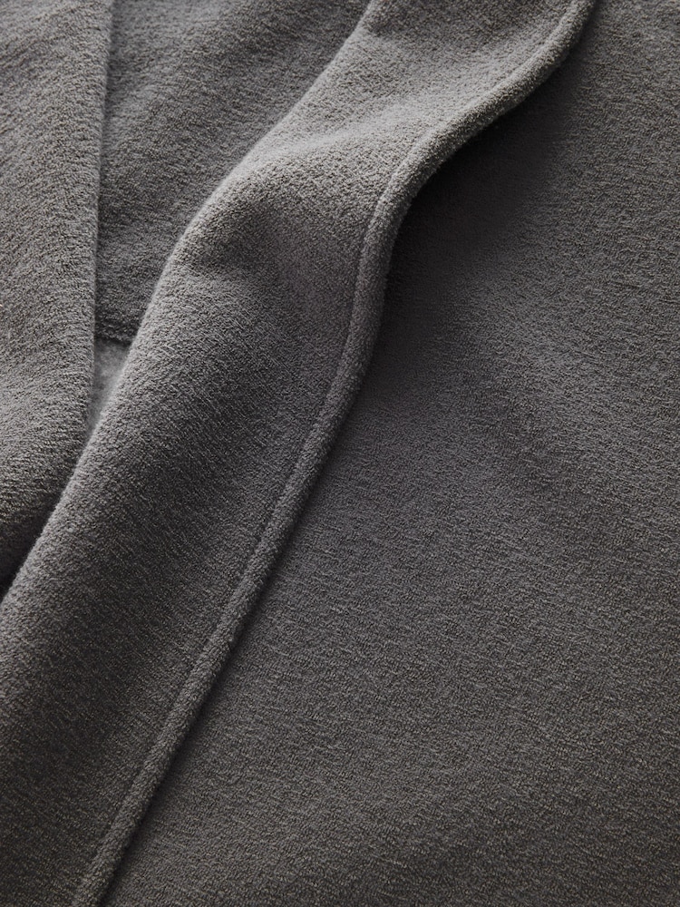 Grey Supersoft Towelling Dressing Gown - Image 7 of 7