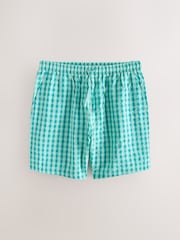 ブルー / グリーン - Woven Check Pyjamas Shorts 2 Pack - 画像 2 / 5